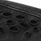 Vintage Ripped Oversized Hoodie — fabric close-up
