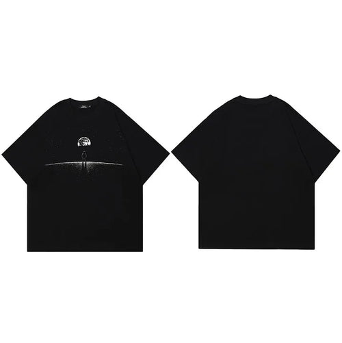 Black Astronaut Graphic T-Shirt — side view