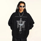 Butterfly Skeleton Graphic Hoodie — front view