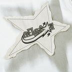 Y2K Black Star Patchwork Oversized Vest — fit shot