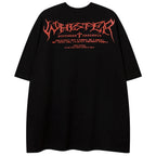 Graphic Printed Oversized T-Shirt — back view