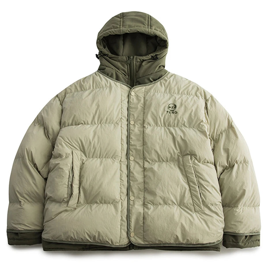 Vintage Padded Oversized Puffer Jacket — styling shot