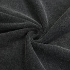 Washed Black French Bulldog Graphic T-Shirt — fabric close-up
