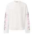 Y2K Flower Embroidered Oversized T-Shirt — back view