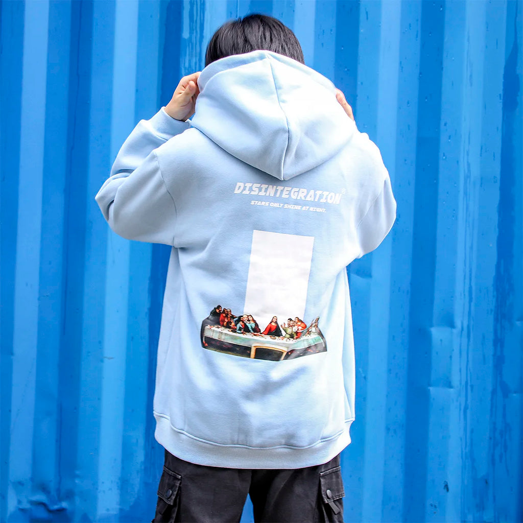 Fleece Loose Hoodie — front view