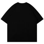 Y2K Star Spliced Oversized T-Shirt — front view