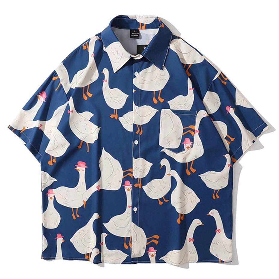 Y2K Graphic Oversized Shirt — styling shot