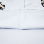 Funny Cat Graphic Loose Shirt — fabric close-up
