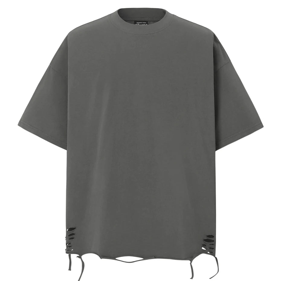 Y2K Ripped Oversized T-Shirt — styling shot