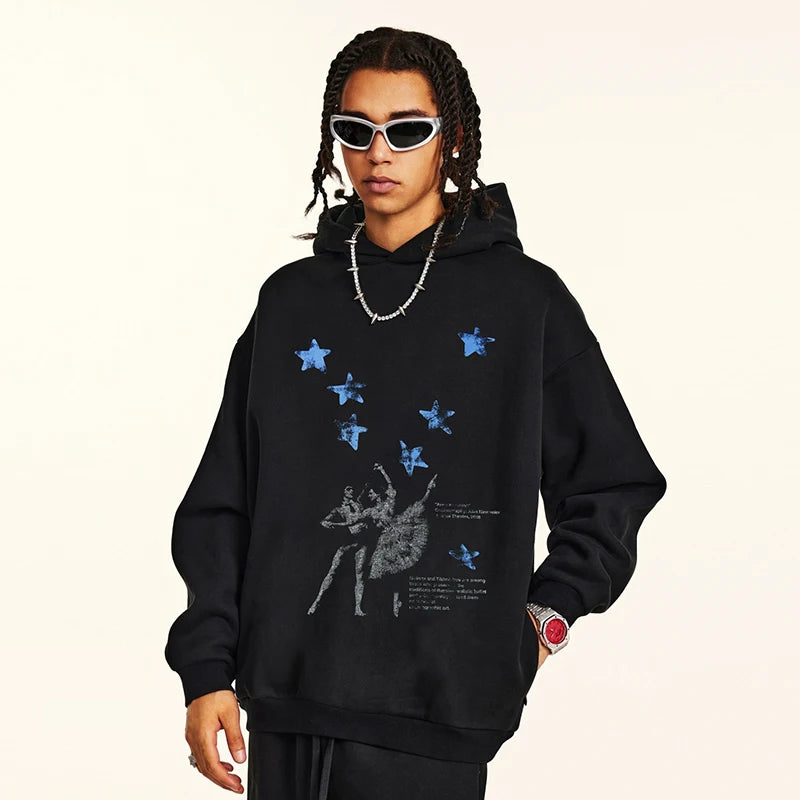 Retro Graphic Hoodie — front view