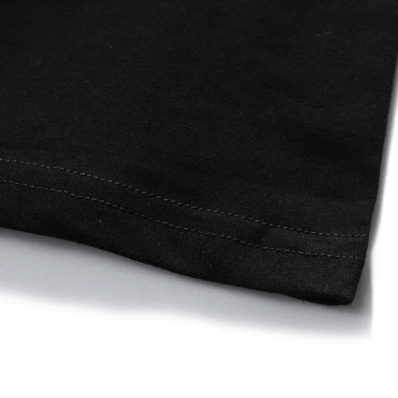 Black Lightning T-Shirt — fabric close-up