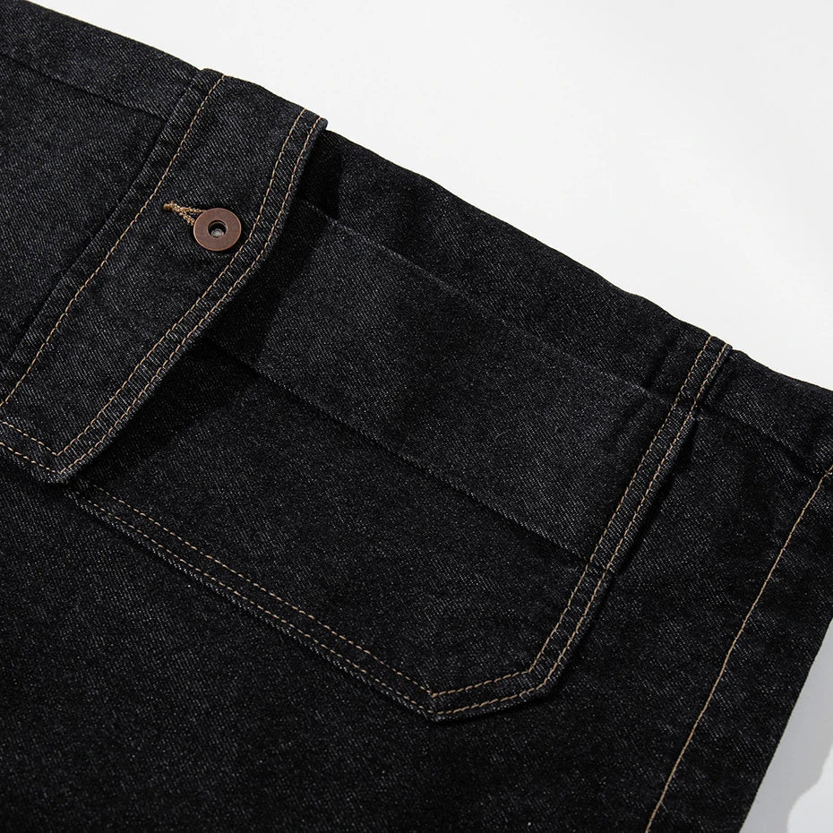 Y2K Car Loose Denim Shorts — fit shot