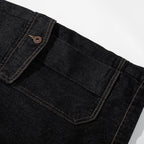 Y2K Car Loose Denim Shorts — fit shot