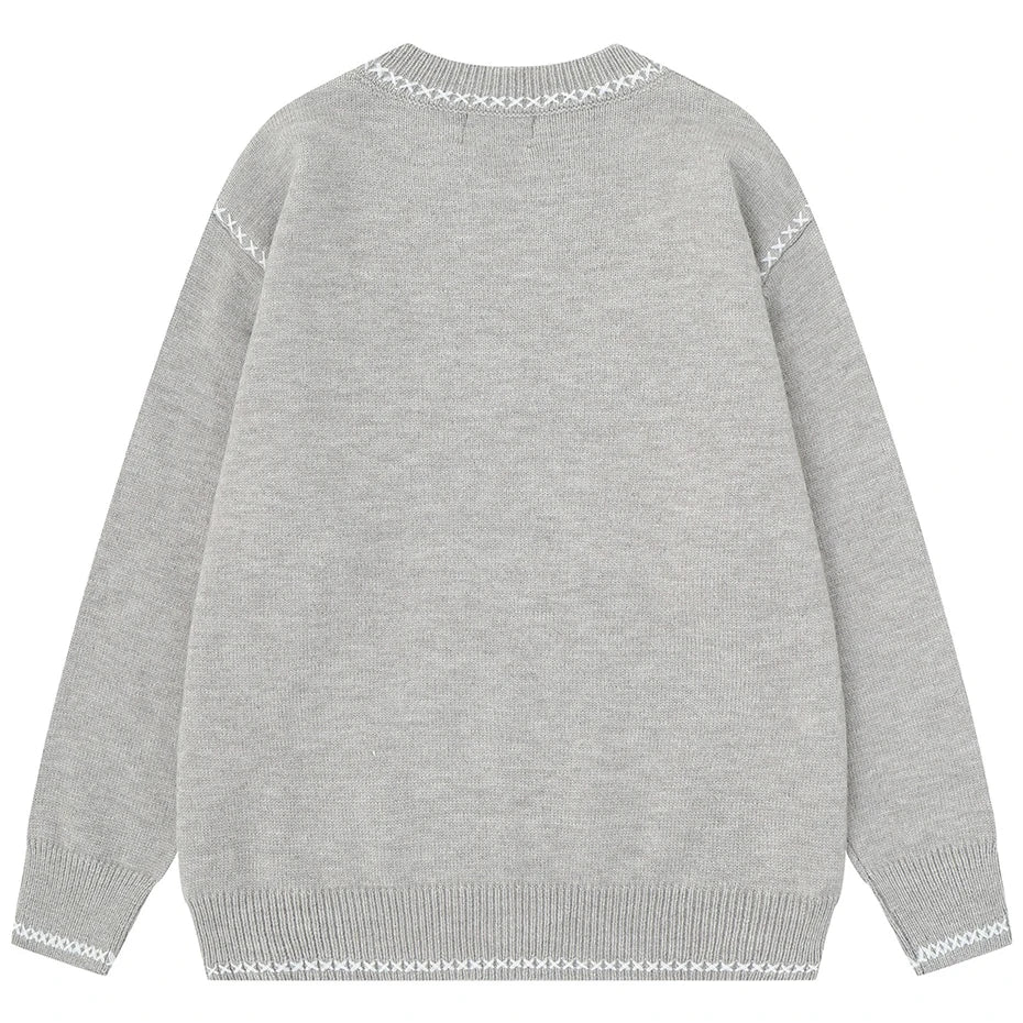 Sweaters Vintage Knit Oversized Sweater — front view