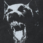 Cotton Retro Black Washed T-Shirt — back view