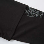Shirts Vintage Graphic Oversized Long Sleeve Tee — fabric close-up