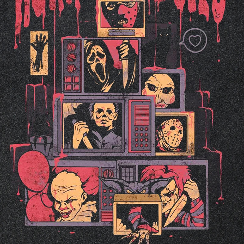 Retro Black Ghost Washed T-Shirt — back view