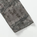 Vintage Camouflage Patchwork Long Sleeve Tee — fabric close-up