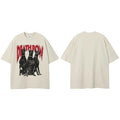 Print Beige Doberman Dog Graphic T-Shirt — styling shot