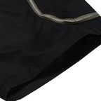 Pocket Black Loose Cargo Shorts — fit shot
