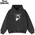 Black Doberman Dog Graphic Hoodie — front view