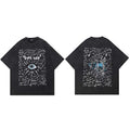 Graphic Vintage Black Eye Graffiti Washed T-Shirt — side view