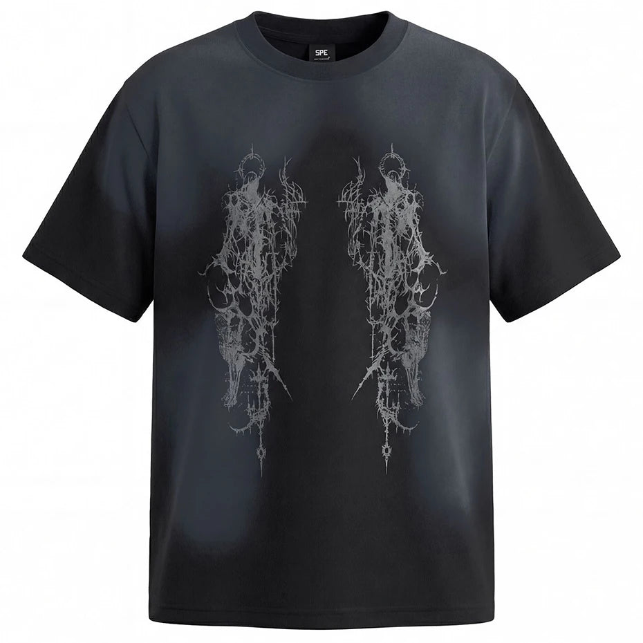 Tshirts Vintage Graphic Oversized T-Shirt — back view