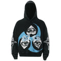 Eyes Graphic Oversized Hoodie — styling shot