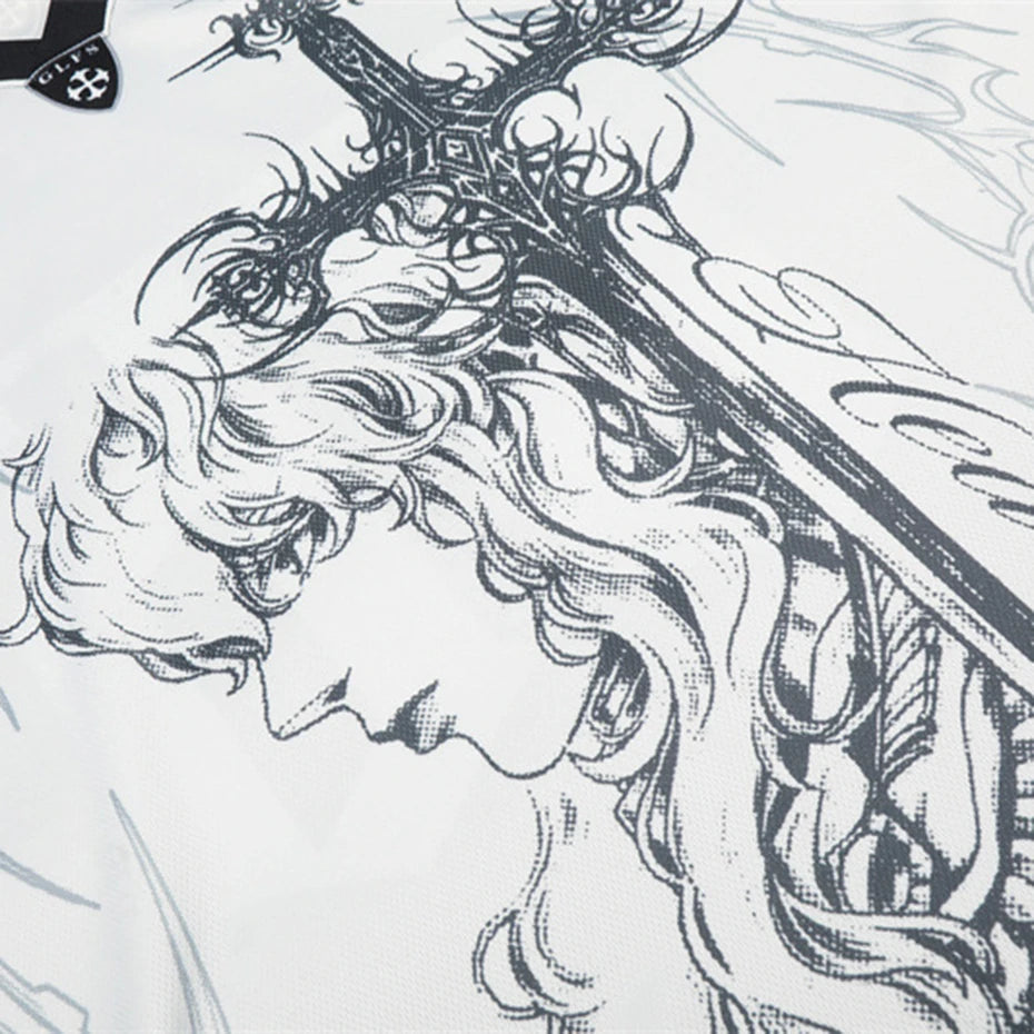 Y2K Anime Oversized T-Shirt — fit shot
