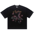 Y2K Hip Hop Graphic Oversized T-Shirt — front view