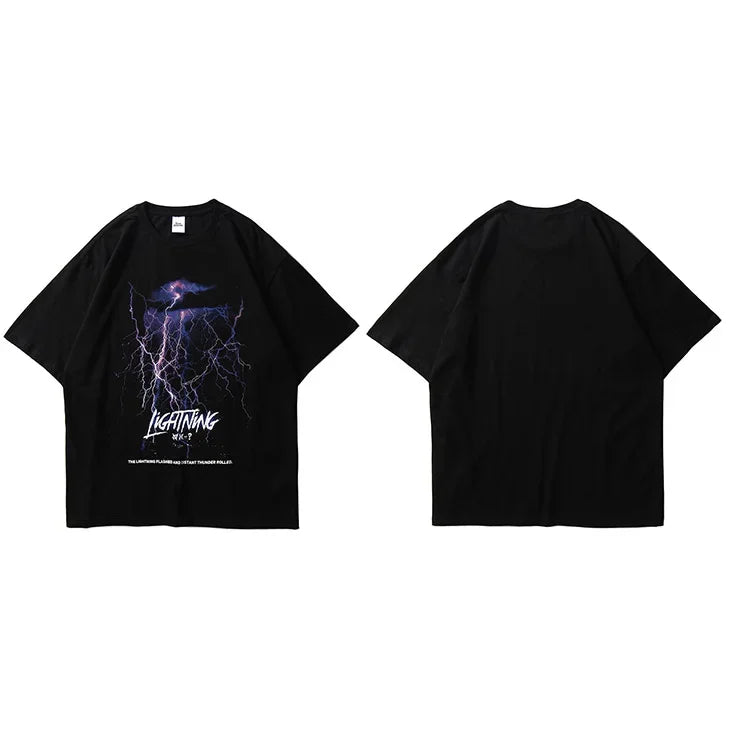 Black Lightning T-Shirt — side view