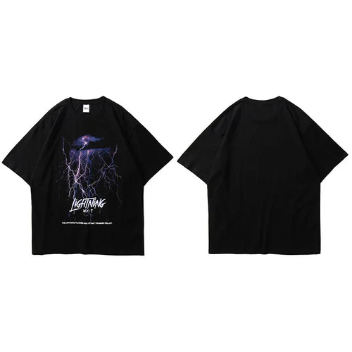 Black Lightning T-Shirt — side view