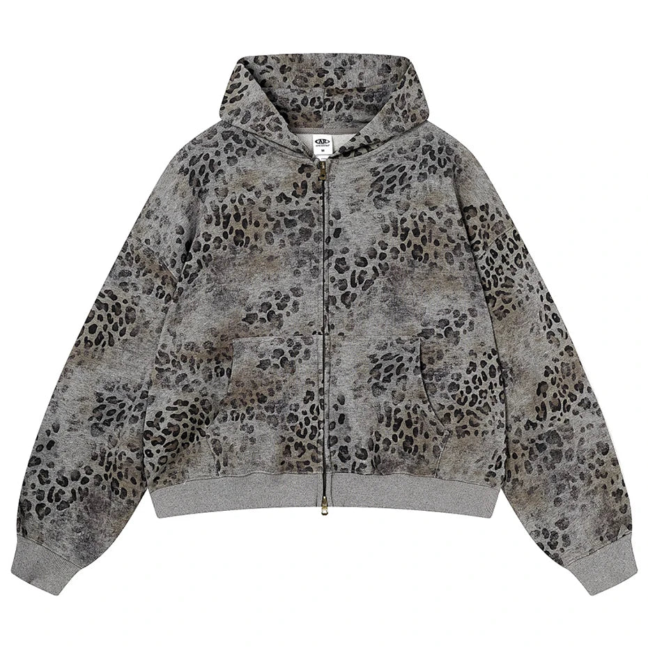 Vintage Leopard Oversized Jacket — styling shot