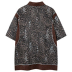 Vintage Leopard Oversized T-Shirt — front view