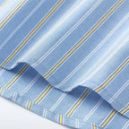 Shirts Vintage Striped Loose Shirt — fabric close-up