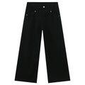 Blue Denim Straight Jeans — fit shot