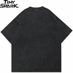 Y2K Pink Graphic Oversized T-Shirt — front view