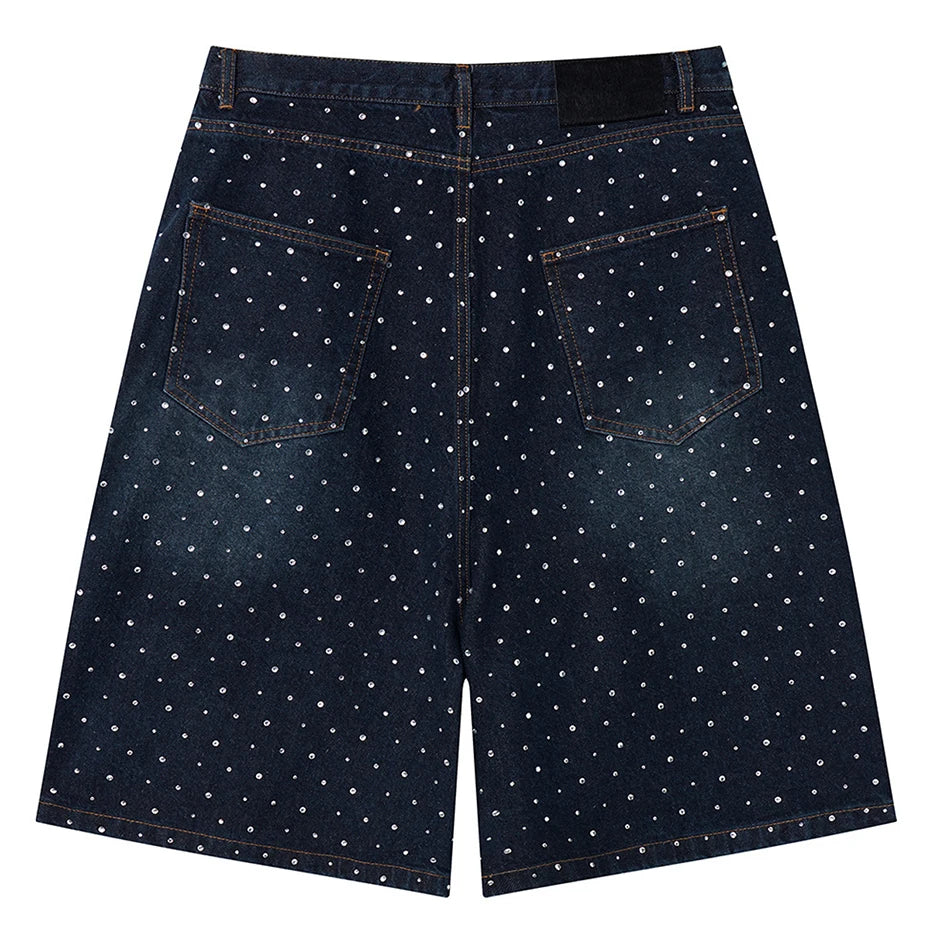 Y2K Vintage Loose Denim Shorts — detail shot