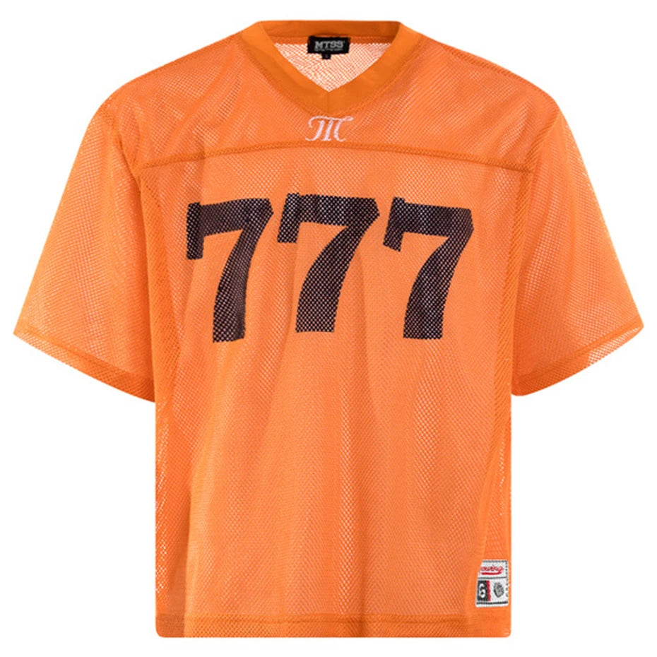 Vintage Graphic Mesh Baggy Jersey — detail shot