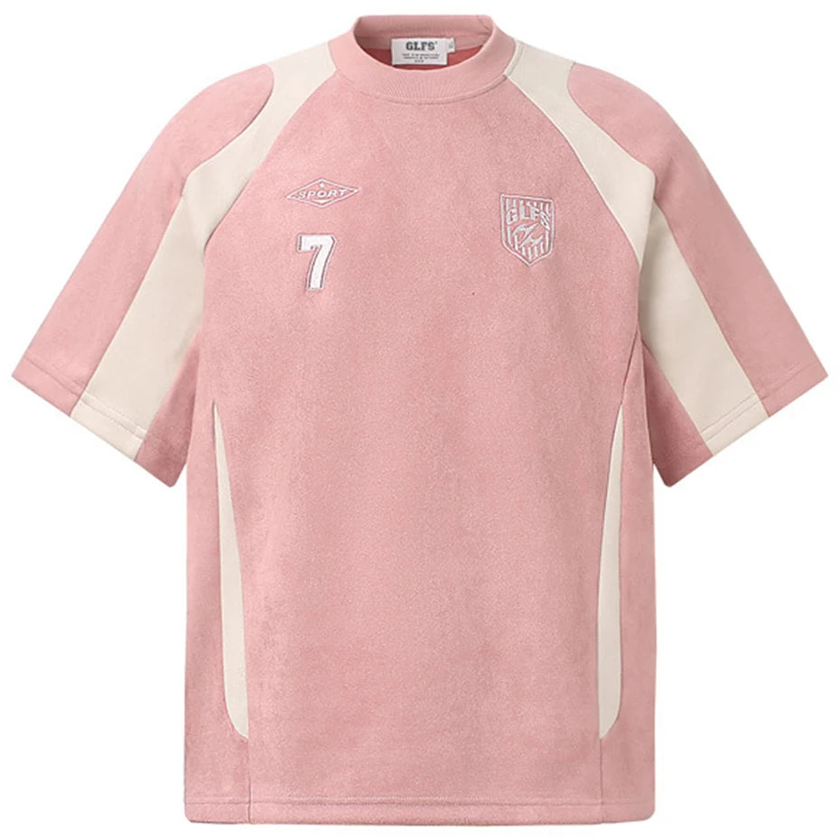 Vintage Suede Oversized T-Shirt — back view