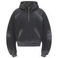 Retro Patchwork Regular Hoodie — back view