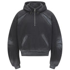 Retro Patchwork Regular Hoodie — back view