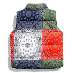 Paisley Band Padded Puffer Jacket — front view