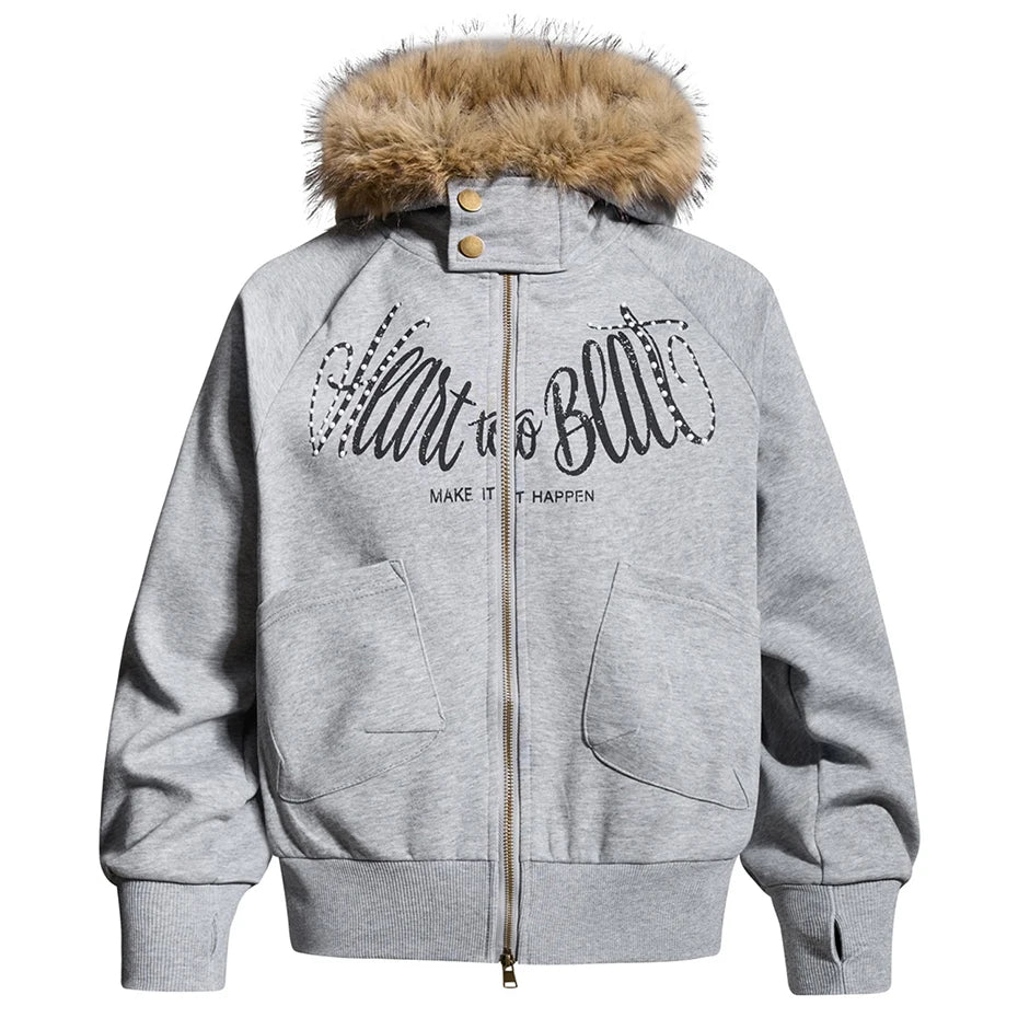 Fur Oversized Jacket — styling shot