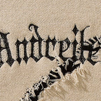 Y2K Vintage Ripped Knit Oversized Sweater — fabric close-up