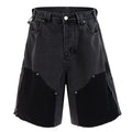 Vintage Black Loose Denim Shorts — styling shot