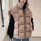 Jackets Padded Loose Puffer Jacket — fabric close-up