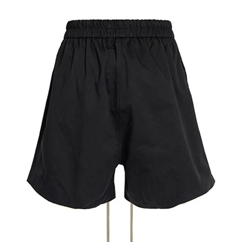 Black Loose Shorts — front view