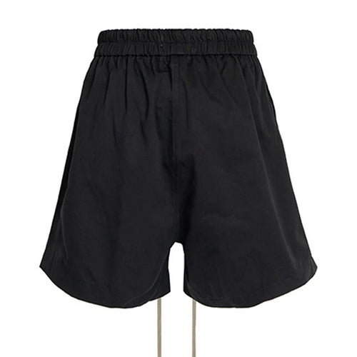 Black Loose Shorts — front view