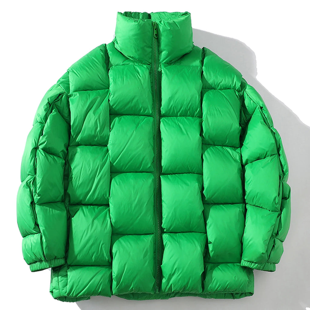 Padded Loose Puffer Jacket — back view